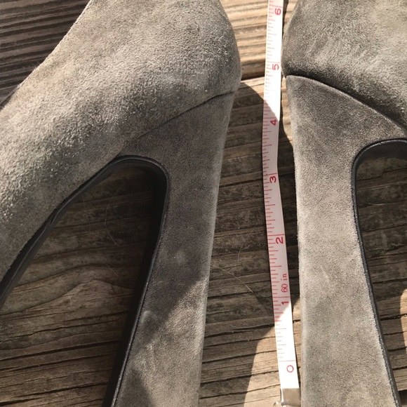 Jeffrey Campbell pumps  grey suede retro platform - Picture 3 of 8